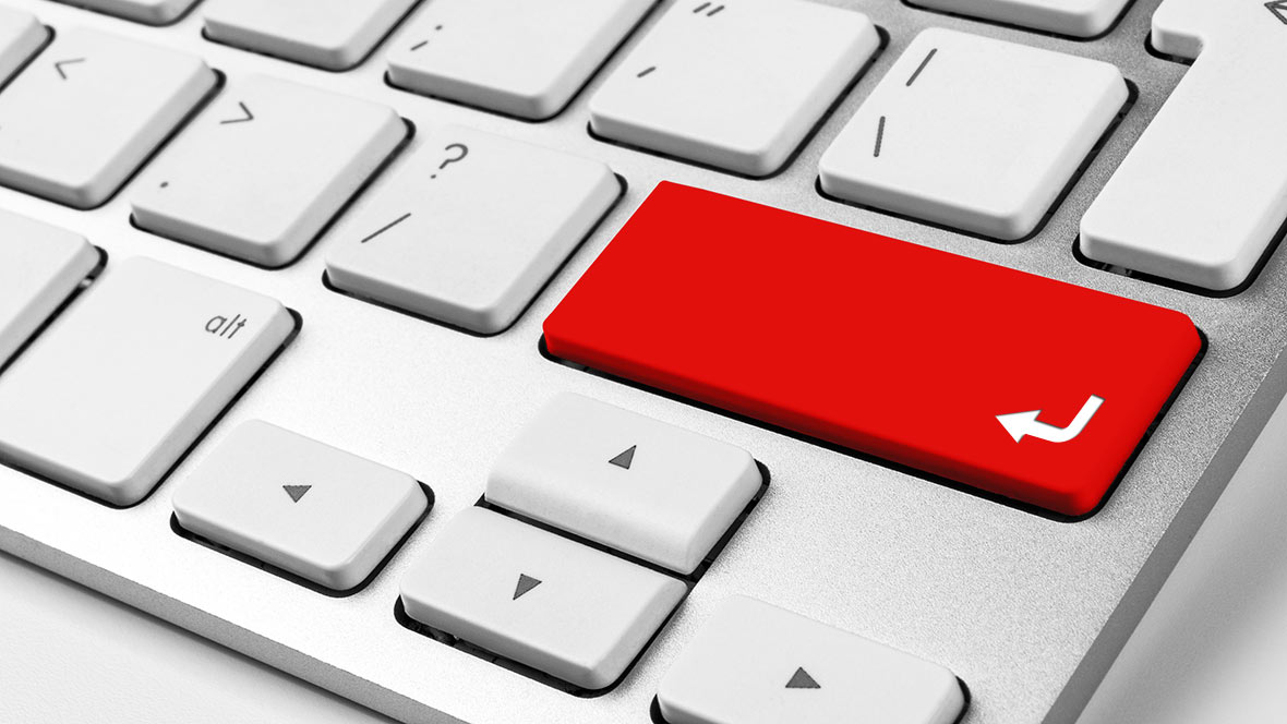 Eine Tastatur in Nahaufnahme Eine Tastatur in Nahaufnahme